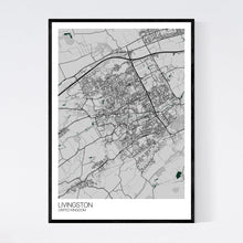 Load image into Gallery viewer, Map of Livingston, United Kingdom