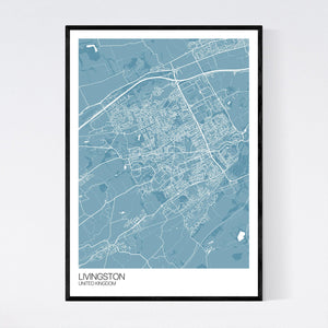 Livingston City Map Print