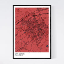 Load image into Gallery viewer, Livingston City Map Print