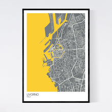 Load image into Gallery viewer, Livorno City Map Print