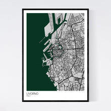 Load image into Gallery viewer, Livorno City Map Print