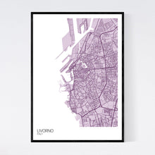 Load image into Gallery viewer, Livorno City Map Print