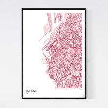 Load image into Gallery viewer, Livorno City Map Print