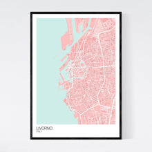 Load image into Gallery viewer, Map of Livorno, Italy