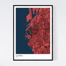 Load image into Gallery viewer, Livorno City Map Print