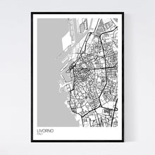 Load image into Gallery viewer, Livorno City Map Print