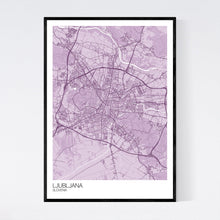 Load image into Gallery viewer, Map of Ljubljana, Slovenia