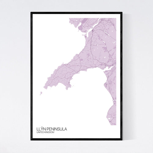 Map of Llŷn Peninsula, United Kingdom
