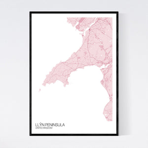 Llŷn Peninsula Region Map Print