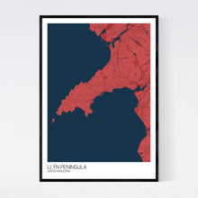 Load image into Gallery viewer, Llŷn Peninsula Region Map Print