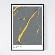 Load image into Gallery viewer, Loch Ericht Region Map Print