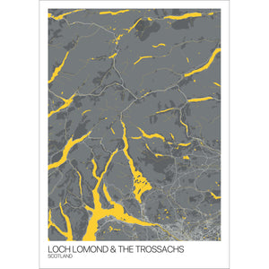 Map of Loch Lomond & The Trossachs, Scotland