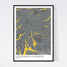 Load image into Gallery viewer, Map of Loch Lomond &amp; The Trossachs, Scotland