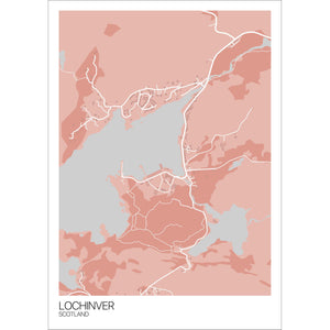Map of Lochinver, Scotland