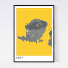 Load image into Gallery viewer, Lombok Island Map Print