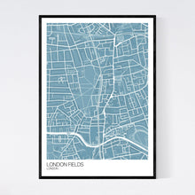 Load image into Gallery viewer, London Fields Neighbourhood Map Print