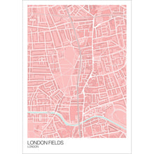 Load image into Gallery viewer, Map of London Fields, London