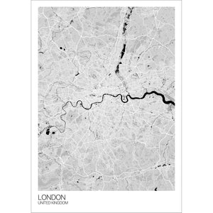 Map of London, United Kingdom