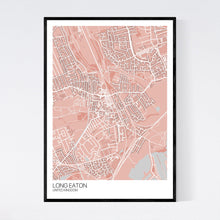 Load image into Gallery viewer, Long Eaton City Map Print