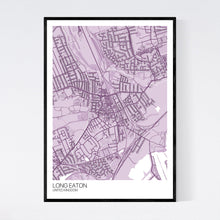 Load image into Gallery viewer, Long Eaton City Map Print