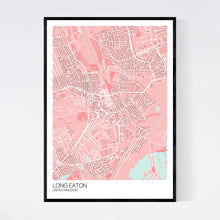 Load image into Gallery viewer, Long Eaton City Map Print