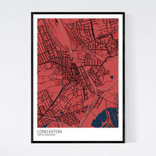Load image into Gallery viewer, Long Eaton City Map Print
