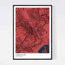 Load image into Gallery viewer, Long Eaton City Map Print