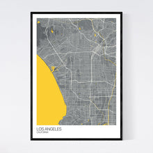 Load image into Gallery viewer, Los Angeles City Map Print