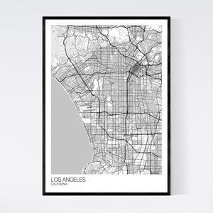 Los Angeles City Map Print
