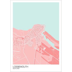 Map of Lossiemouth, Scotland