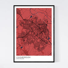 Load image into Gallery viewer, Loughborough City Map Print