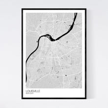 Load image into Gallery viewer, Louisville City Map Print