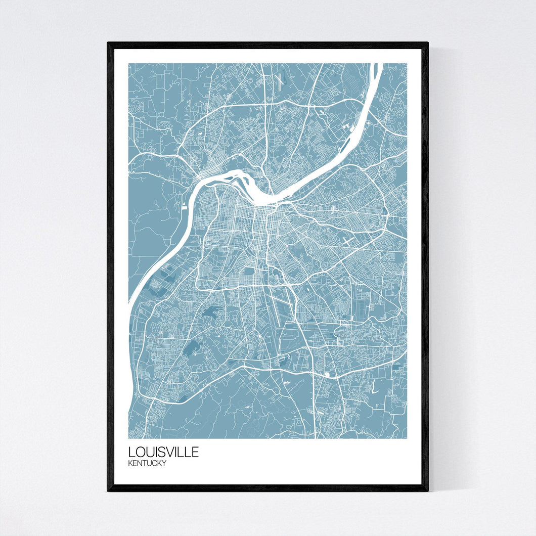 Louisville City Map Print