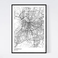 Load image into Gallery viewer, Louisville City Map Print