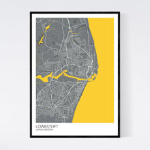 Load image into Gallery viewer, Lowestoft City Map Print