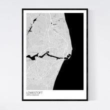 Load image into Gallery viewer, Lowestoft City Map Print