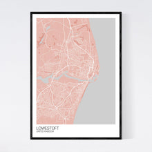 Load image into Gallery viewer, Map of Lowestoft, United Kingdom