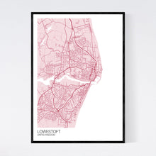 Load image into Gallery viewer, Lowestoft City Map Print
