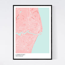 Load image into Gallery viewer, Lowestoft City Map Print
