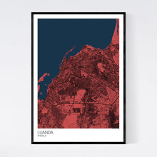Load image into Gallery viewer, Luanda City Map Print