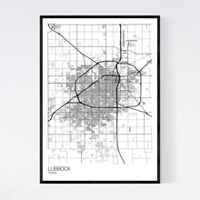 Load image into Gallery viewer, Map of Lubbock, Texas