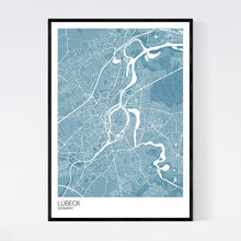 Load image into Gallery viewer, Lübeck City Map Print