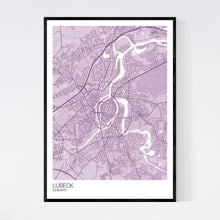 Load image into Gallery viewer, Lübeck City Map Print