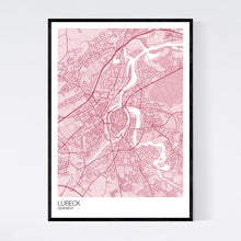 Load image into Gallery viewer, Lübeck City Map Print