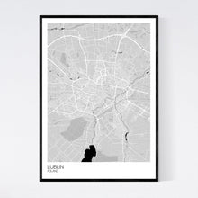 Load image into Gallery viewer, Lublin City Map Print