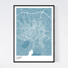 Load image into Gallery viewer, Lublin City Map Print