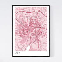 Load image into Gallery viewer, Lublin City Map Print