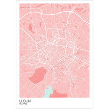 Load image into Gallery viewer, Map of Lublin, Poland