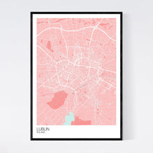 Load image into Gallery viewer, Map of Lublin, Poland