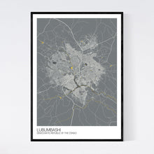 Load image into Gallery viewer, Lubumbashi City Map Print